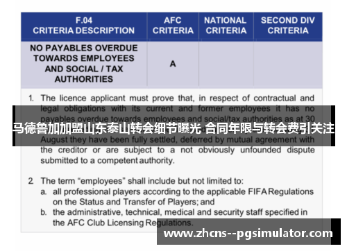 马德鲁加加盟山东泰山转会细节曝光 合同年限与转会费引关注